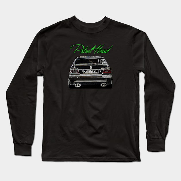 M5 5 Series E39 Car Rear End Long Sleeve T-Shirt by JFK KARZ